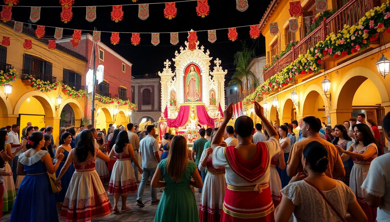 celebración de la asunción de la virgen en Colombia