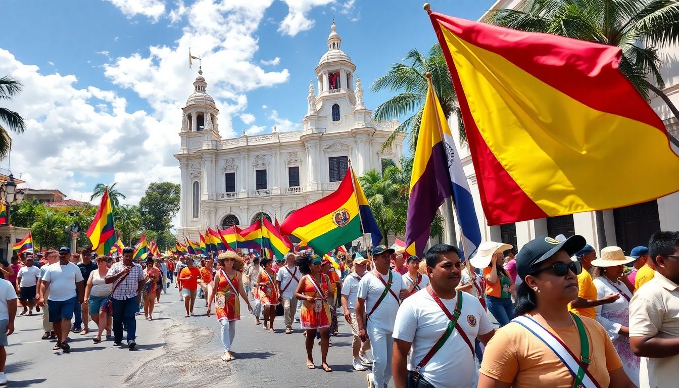 Celebración del día de la independencia en Cartagena