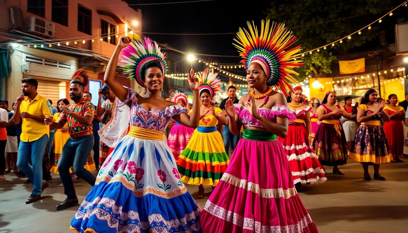 Celebración del día de la raza en Colombia