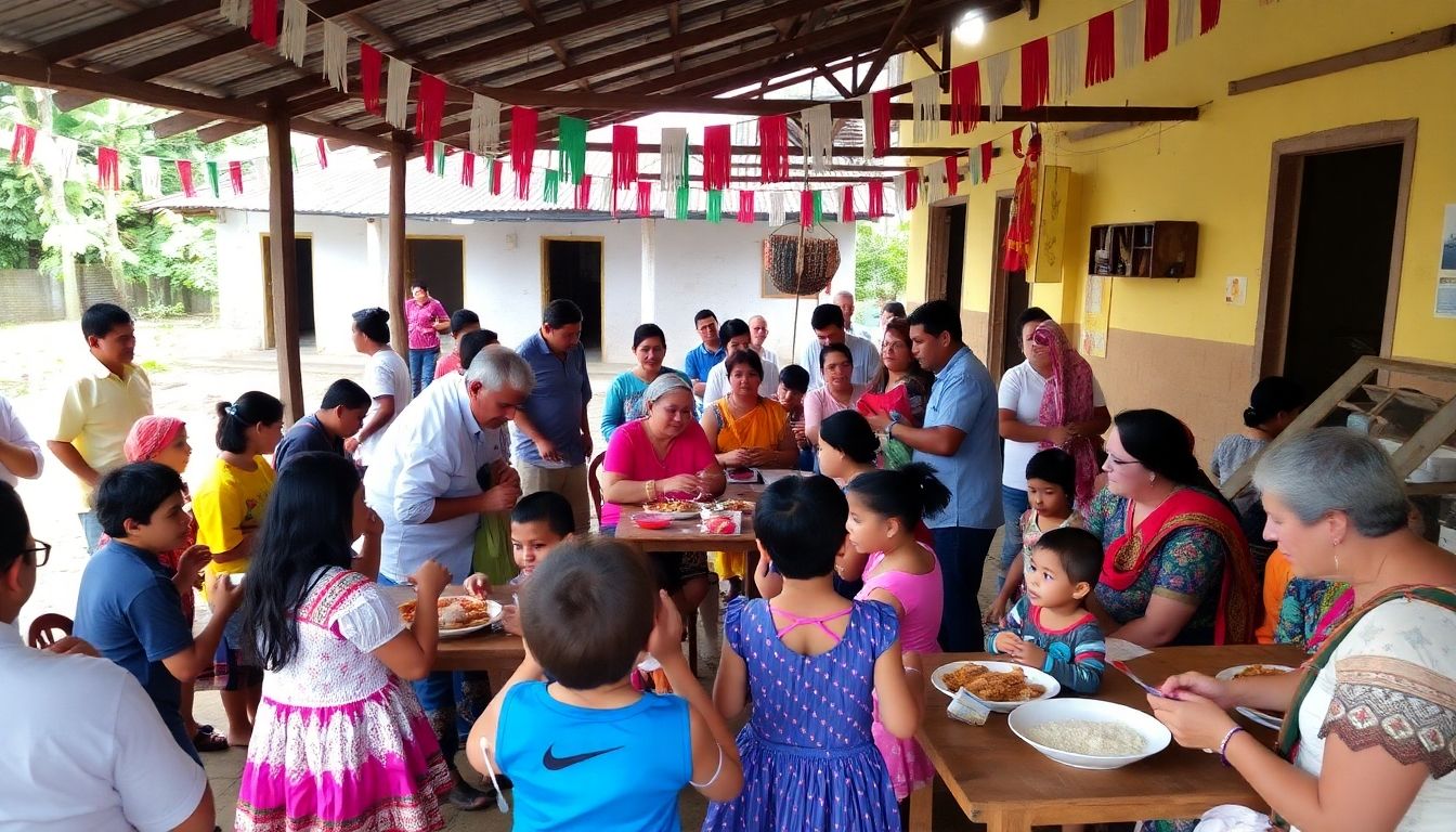 Comunidad celebrando el día de san josé