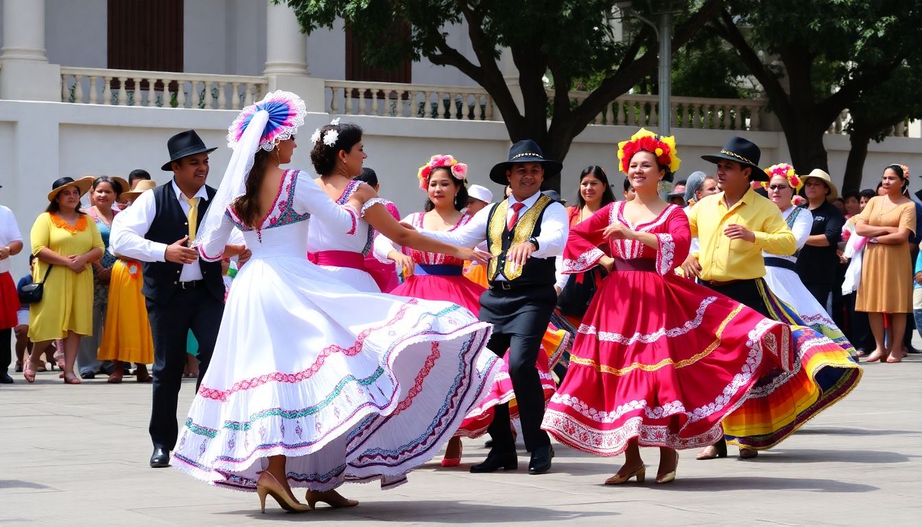Danza tradicional en la inmaculada concepción