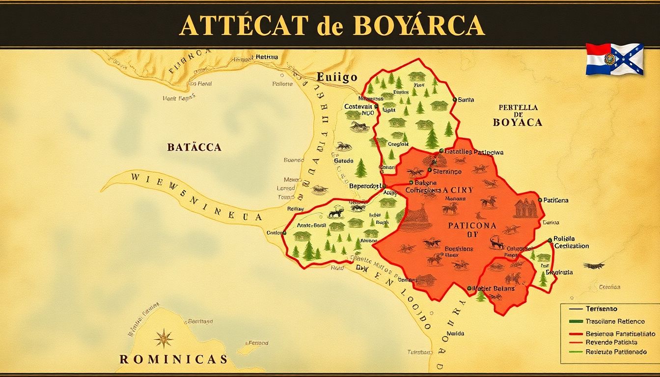 Mapa de la Batalla de Boyacá
