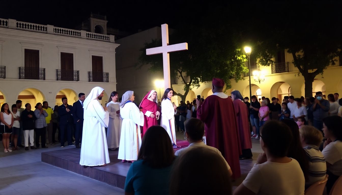 Obra de teatro de la Pasión en Viernes Santo