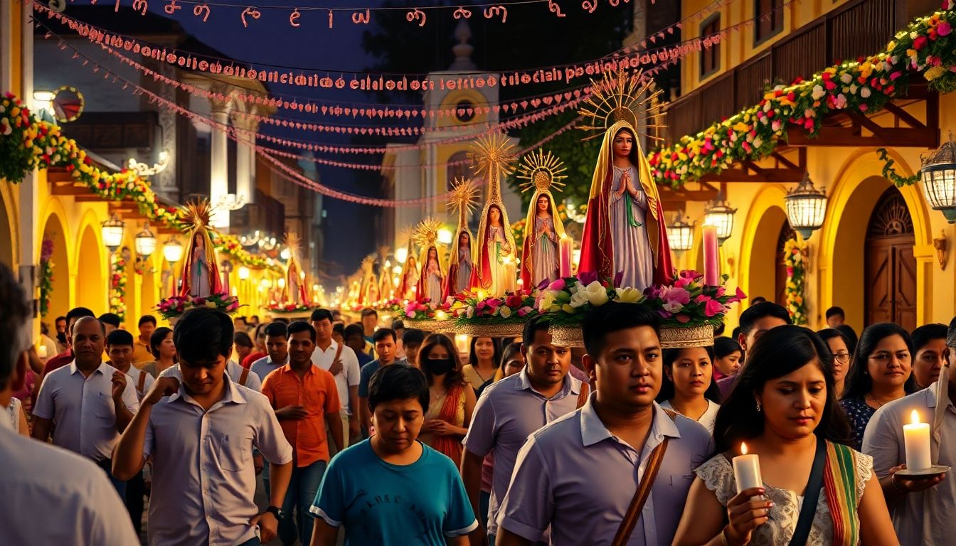 procesión de la asunción de la virgen