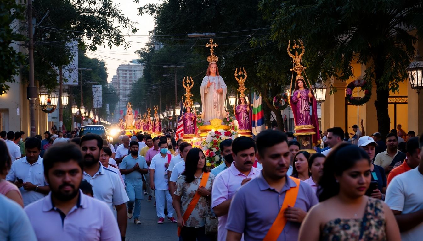 Procesión religiosa en día de san josé